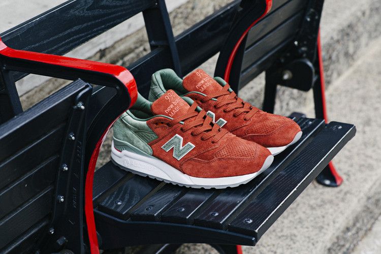 Concepts x New Balance 998 Made in USA 'Boston City Rivalry' — Green/Rust