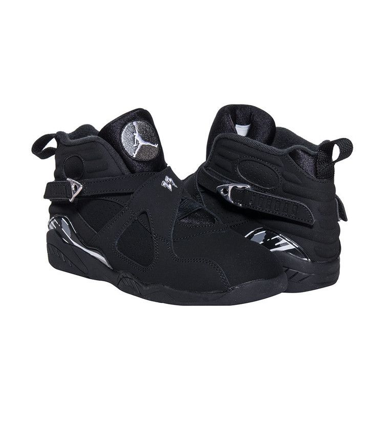 Air Jordan 8 Retro PS 'Chrome' — Black/White-Light Graphite