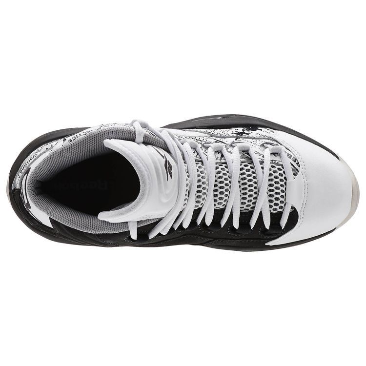 Reebok Question Mid GS 'Misunderstood' — White/Coal/Sandstone