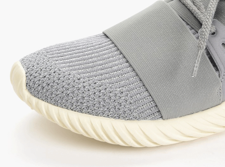Adidas Tubular Doom Primeknit 'Medium Solid Grey' — Medium Grey/Heather Solid Grey/Core White