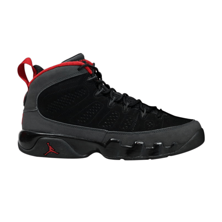Air Jordan 9 Retro GS — Black/Varsity Red-Drk Charcoal