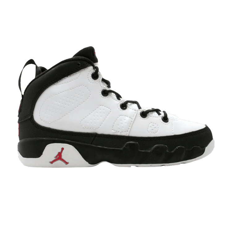 Air Jordan 9 Retro 3/4 Hi PS — White/Black-True Red