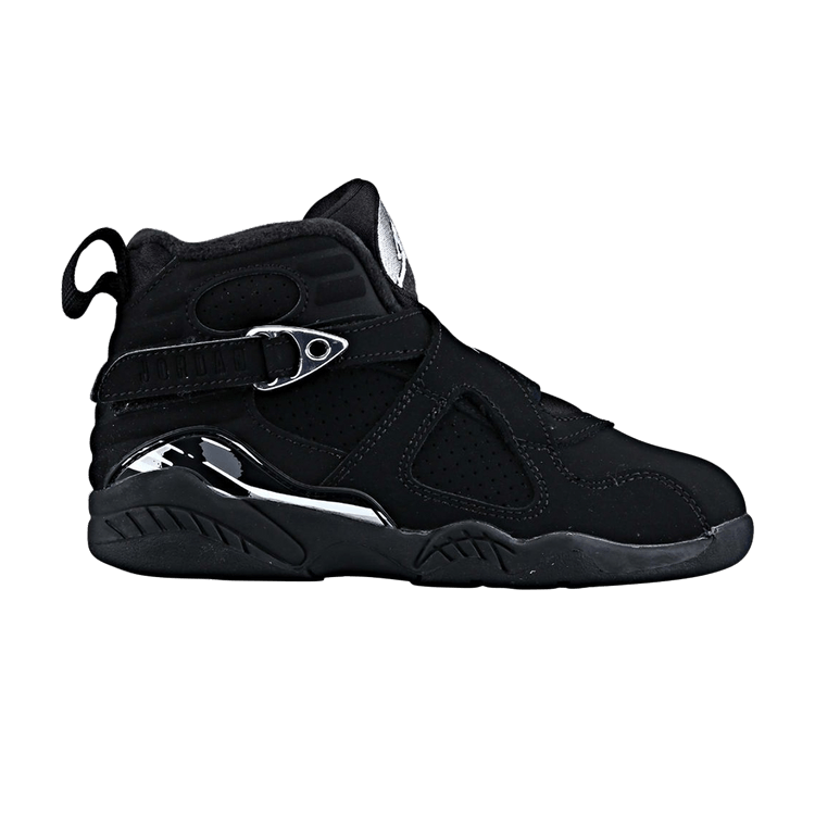 Air Jordan 8 Retro PS 'Chrome' — Black/White-Light Graphite