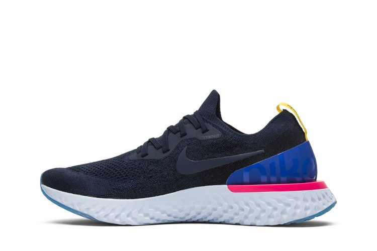 Nike Epic React Flyknit 'College Navy' — College Navy/College Navy-Pink Blast