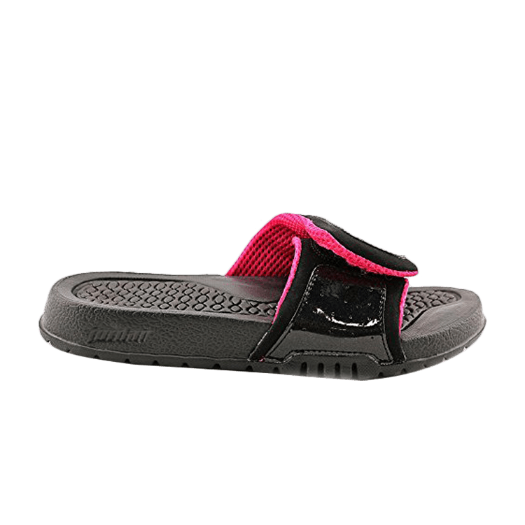Air Jordan Hydro 2 GS Slide — Black/Vivid Pink