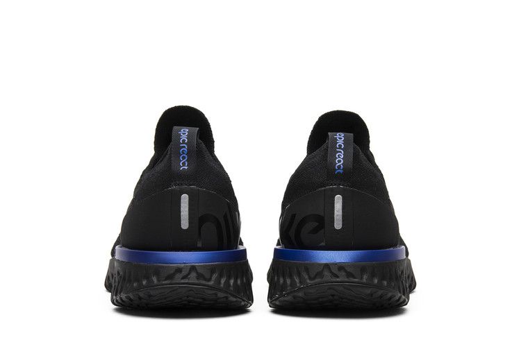 Nike Epic React Flyknit 'Black Racer Blue'