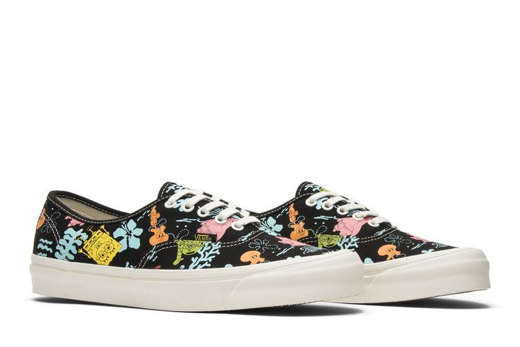 Vans OG Authentic LX 'Spongebob' — Black/Aloha Blue