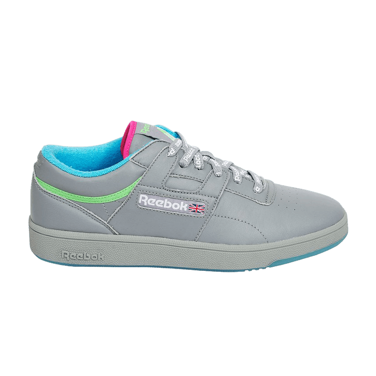 Palace x Reebok Club Workout 'Grey' — Grey/Neon Orange/Neon