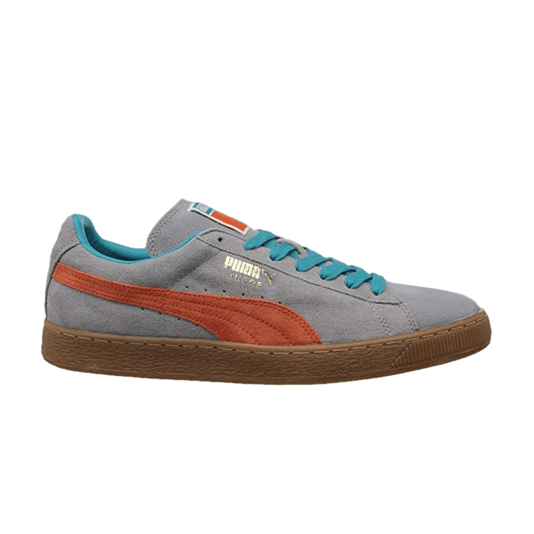 Anwar Carrots x Puma Suede Classic+ 'Grey Lilly' — Grey/Tiger Lily/Blue Bird