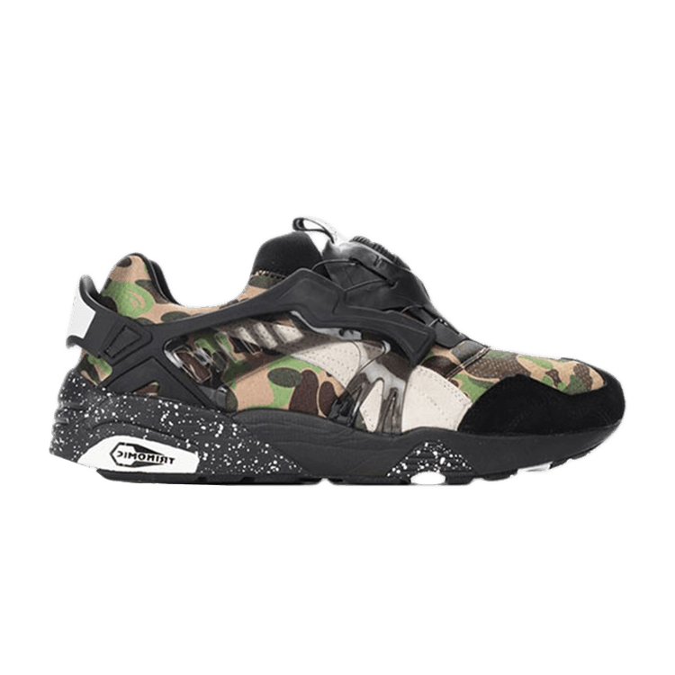 A Bathing Ape x Puma Disc Blaze 'Camo' — Tan/Black/Camo