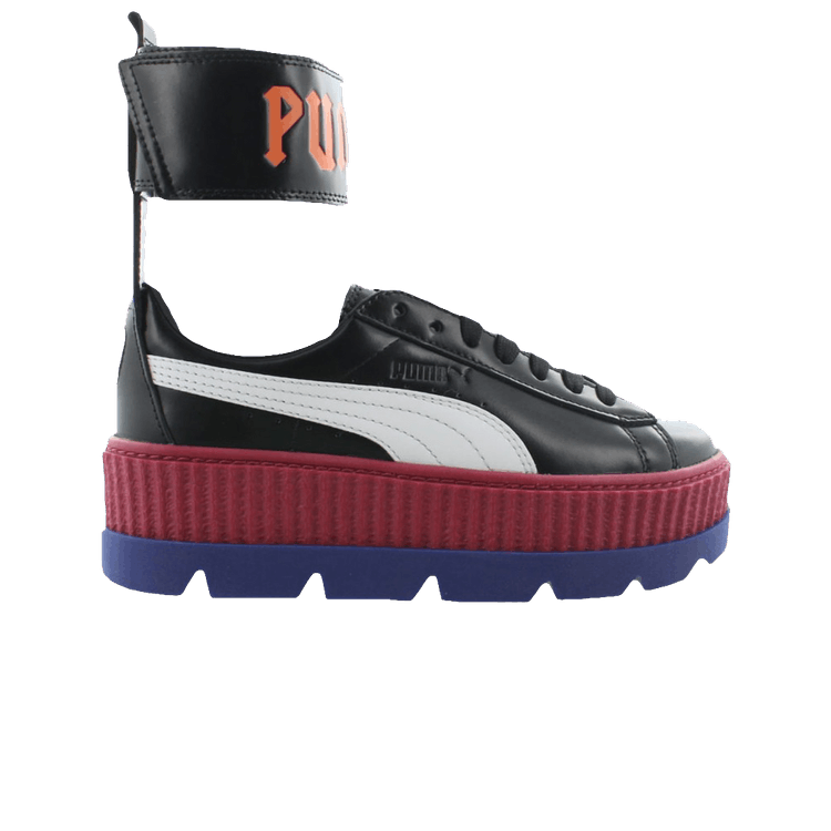 Fenty x Puma Wmns Ankle Strap Creeper 'Red Bud' — Black/White/Red Bud/Clematis
