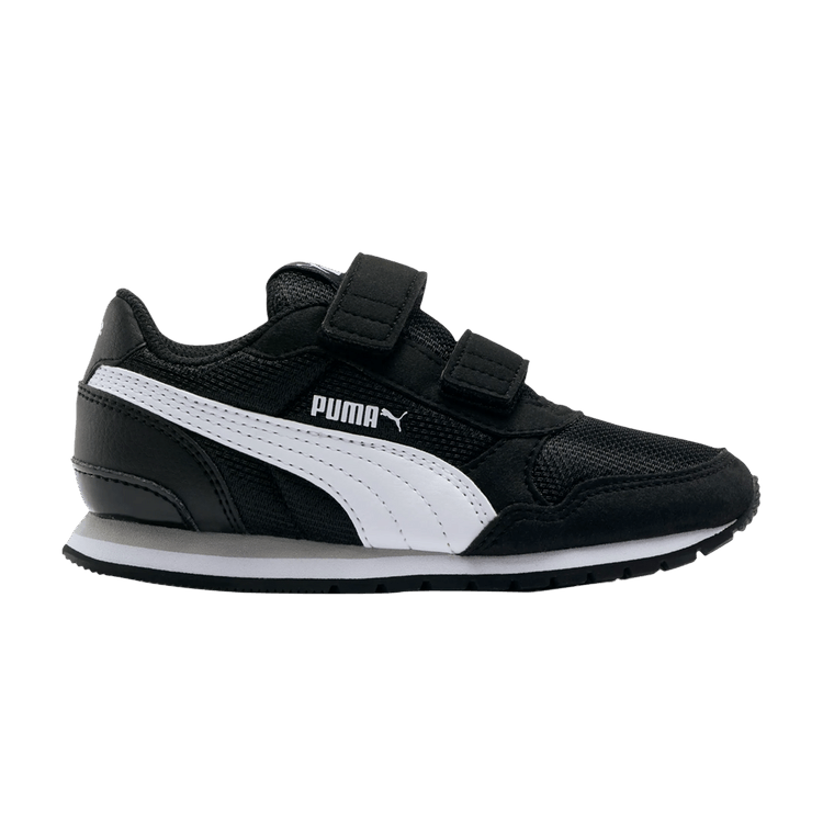 Puma ST Runner V2 Mesh AC Little Kid 'Black Grey Violet' — Black/White/Grey Violet