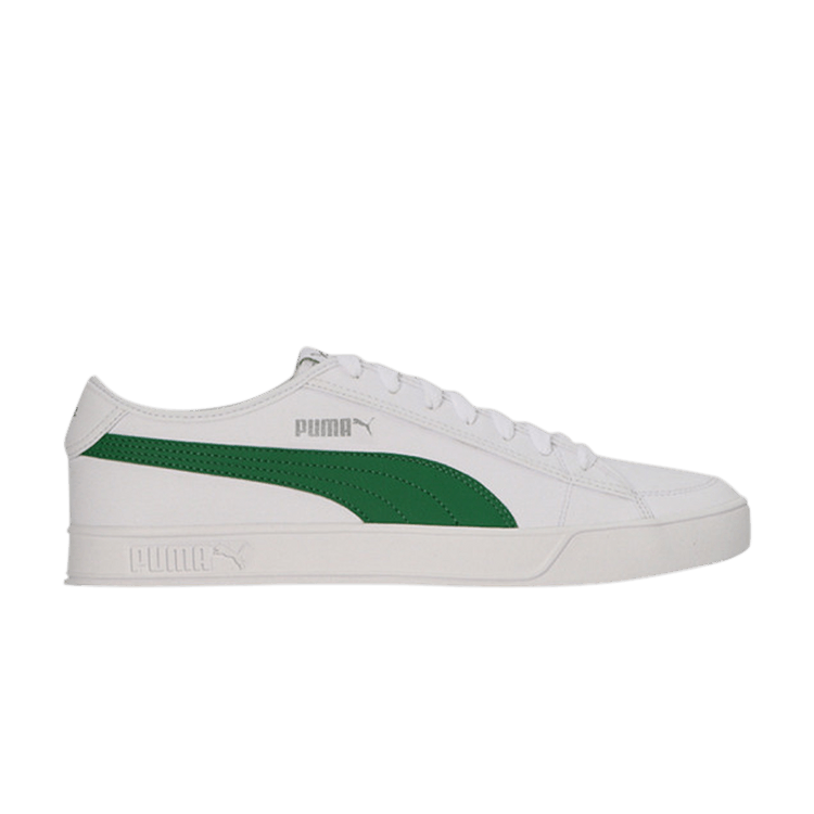 Puma Smash v2 Vulc SL 'White Amazon Green' — White/Amazon Green/Silver