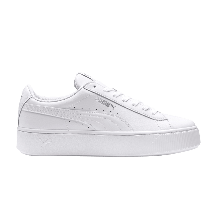 Puma Wmns Vikky Stacked 'White Silver' — White/White