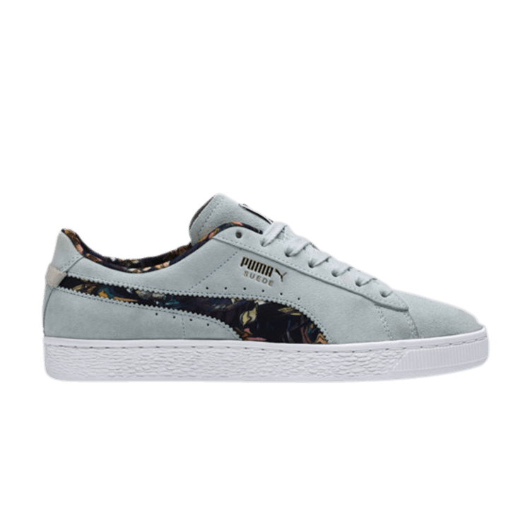 Puma Suede 'Garden Floral Light Sky' — Light Sky/Puma White