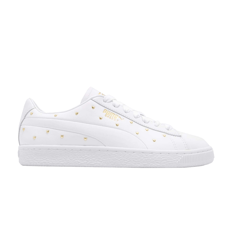 Puma Wmns Basket Studs 'White' — White/Team Gold