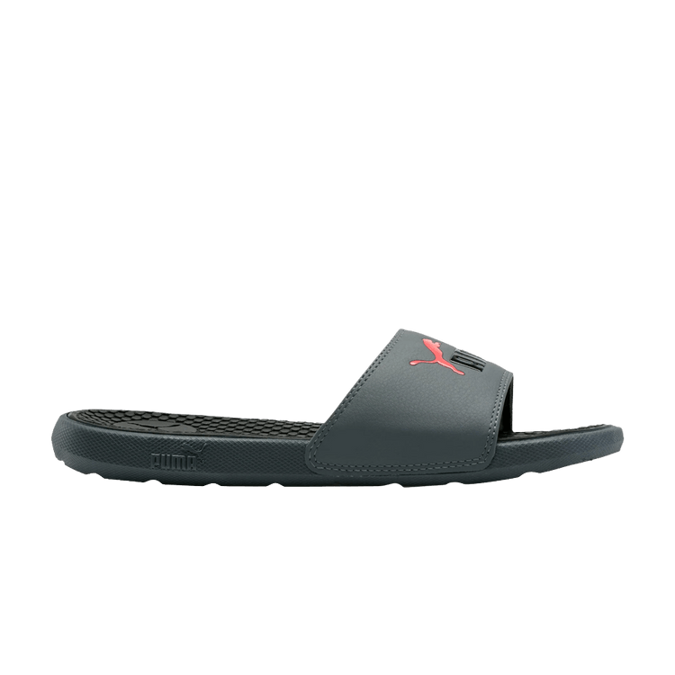Puma Wmns Cool Cat Slides 'Castlerock Black' — Castlerock/Black/Ignite Pink