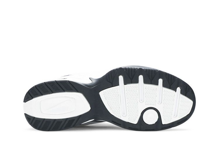 Nike Air Monarch IV 4E Wide — White/Metallic Silver-Midnight Navy