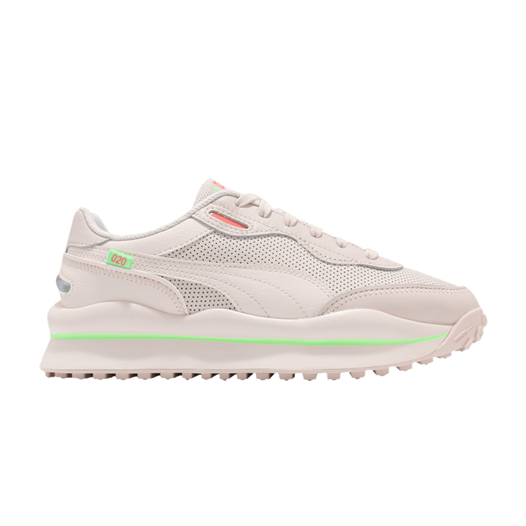 Puma Style Rider Pro Tech 'Whisper White Green' — Whisper White/Elektro Green