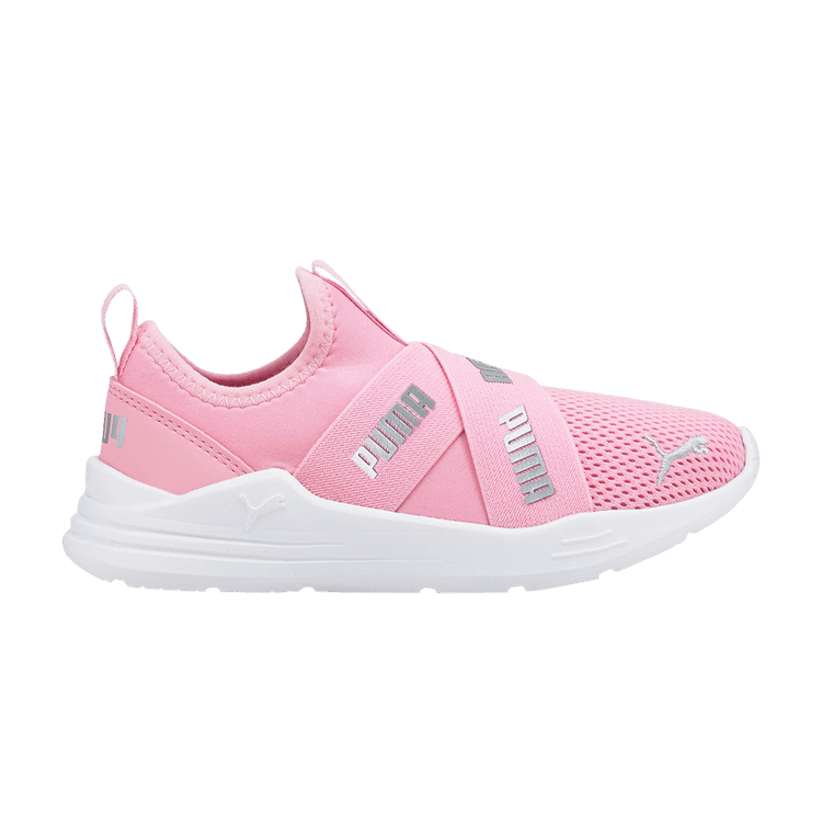 Puma Wired Run Slip On Little Kid 'Prism Pink' — Prism Pink/Silver