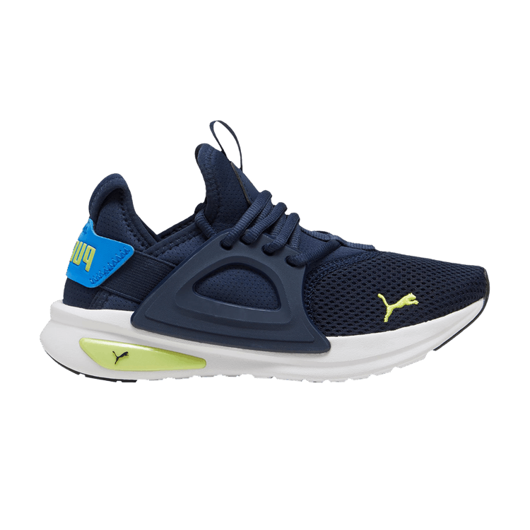 Puma Softride Enzo Evo Little Kid 'Navy Lime' — Club Navy/White