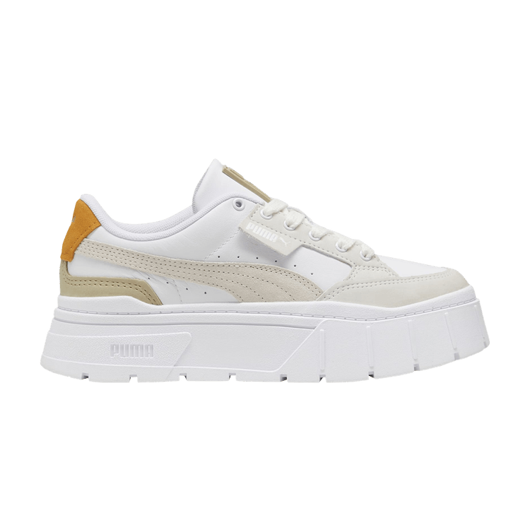 Puma Wmns Mayze Stack Luxe 'White Ginger Tea' — White/Ginger Tea