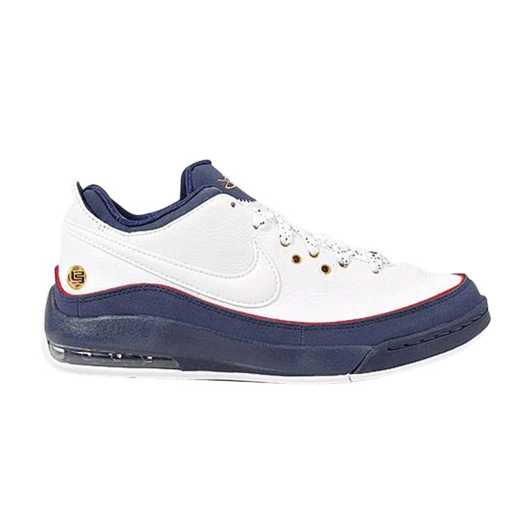 Nike LeBron 7 Low — White/White-Midnight Navy-Spirit Red