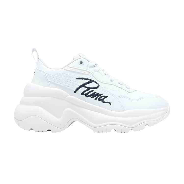 Puma Wmns Cilia Wedge 'White Navy' — White/Navy