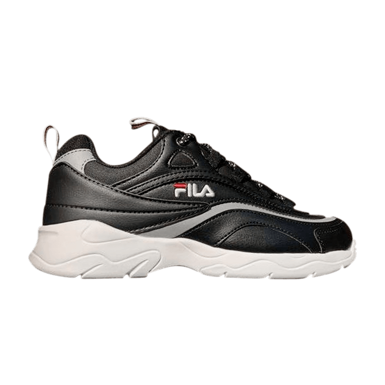 Fila Ray Big Kid 'Black' — Black/Red/Metallic Silver