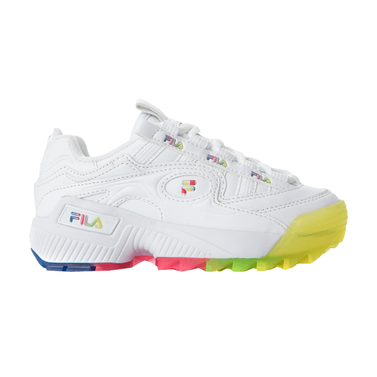 Fila D-Formation Kids 'White Rainbow' — White/Multi-Color