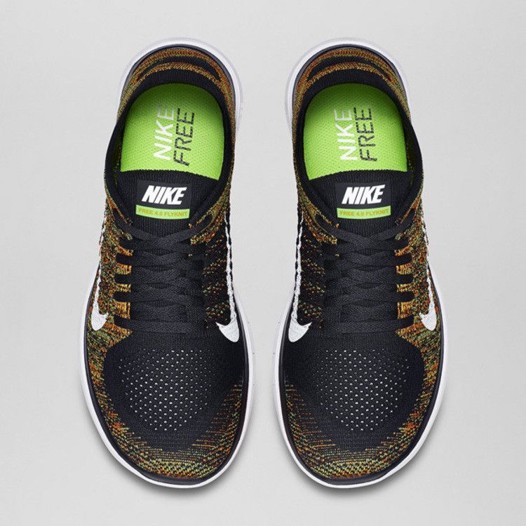 Nike Free 4.0 Flyknit 'Black Green Orange'