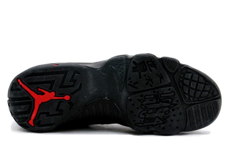 Air Jordan 9 OG — Black-Dark Charcoal-True Red