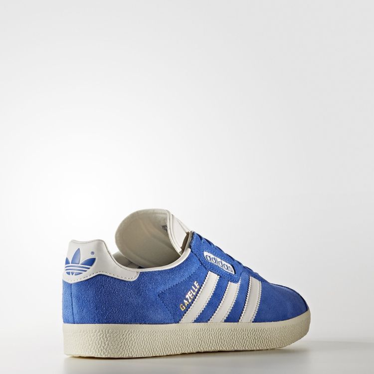 Adidas Gazelle Super — Blue/Vintage White/Gold Metallic