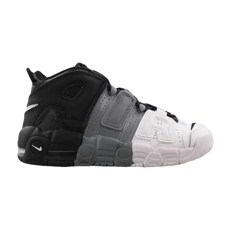 Nike Air More Uptempo GS 'Tri-Color' — Black/Grey