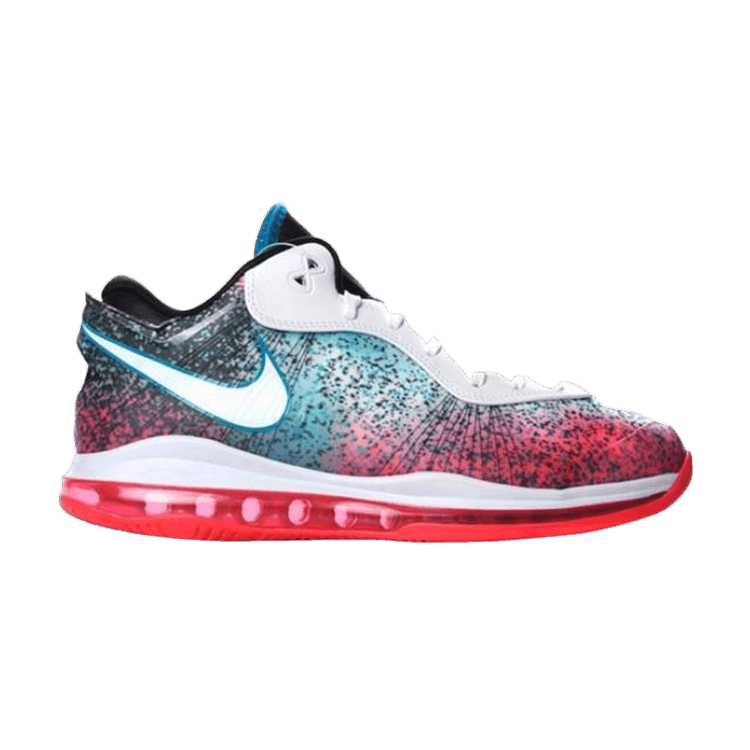 Nike LeBron 8 V/2 Low 'Miami Night' Sample — White/Solar Red-Glass Blue