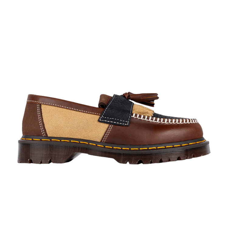Dr. Martens Adrian Patchwork 'Butterscotch Dark Brown' — Butterscotch.Brown