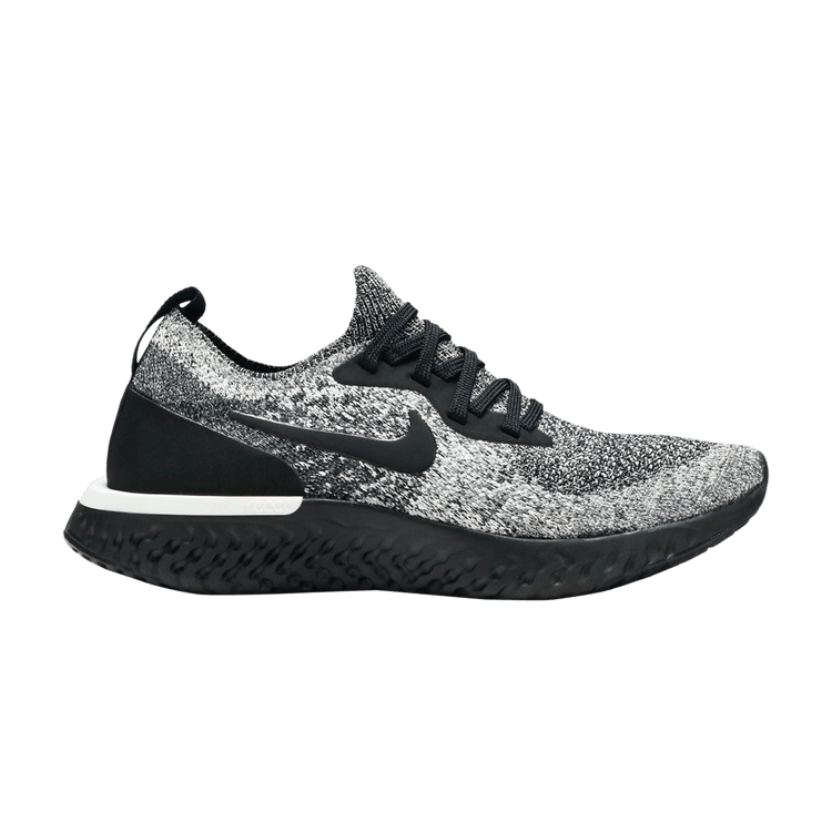 Nike Wmns Epic React Flyknit 'Oreo' — Black/Black-White