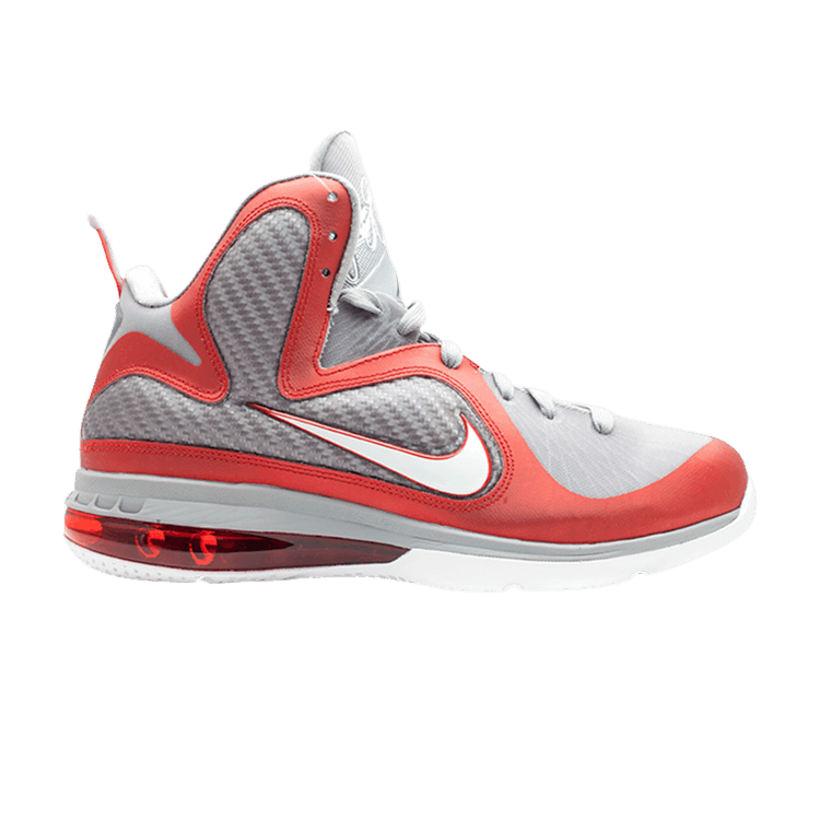 Nike LeBron 9 'Ohio State' — Sport Red/White/Wolf Grey