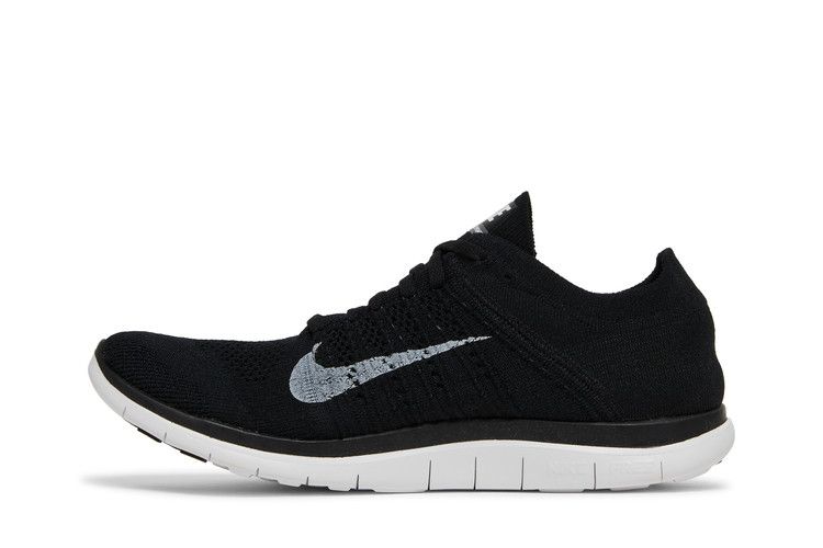 Nike Free 4.0 Flyknit 'Black' — Black/White-Dark Grey