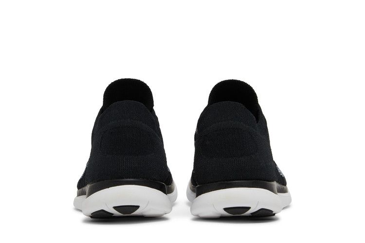 Nike Free 4.0 Flyknit 'Black' — Black/White-Dark Grey