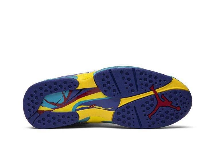 Wmns Air Jordan 8 Retro 'White Aqua' — White/Varsity Red-Bright Concord