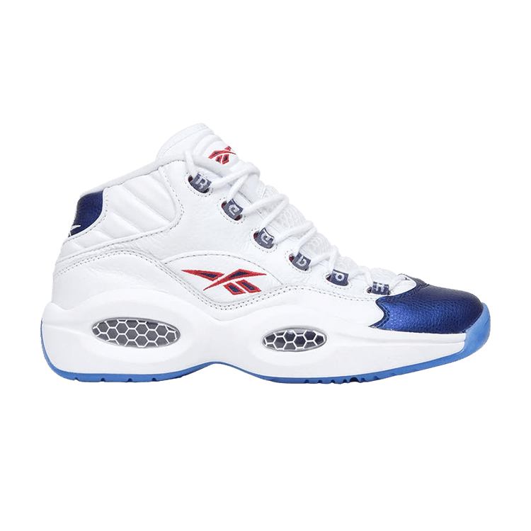 Reebok The Question Mid OG — White/Navy/Red/Clear