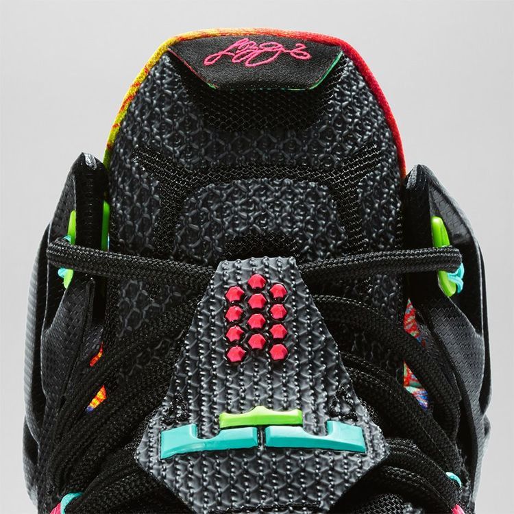Nike LeBron 12 'Data' — Black/Brght Mng-Hypr Pnch-Vlt (5)