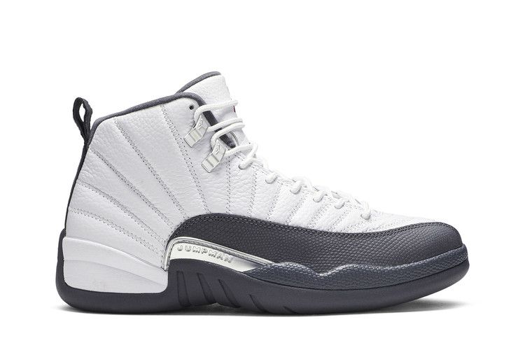 Air Jordan 12 Retro 'Dark Grey' — White/Dark Grey/Gym Red