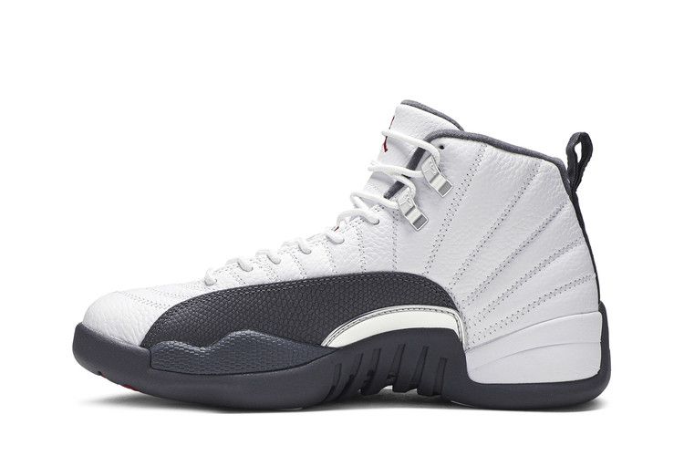 Air Jordan 12 Retro 'Dark Grey' — White/Dark Grey/Gym Red