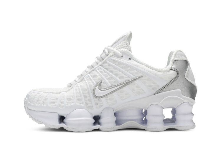 Nike Shox TL 'Metallic Silver' — White/White-Metallic Silver