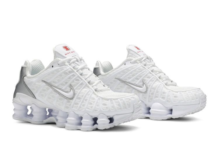 Nike Shox TL 'Metallic Silver' — White/White-Metallic Silver