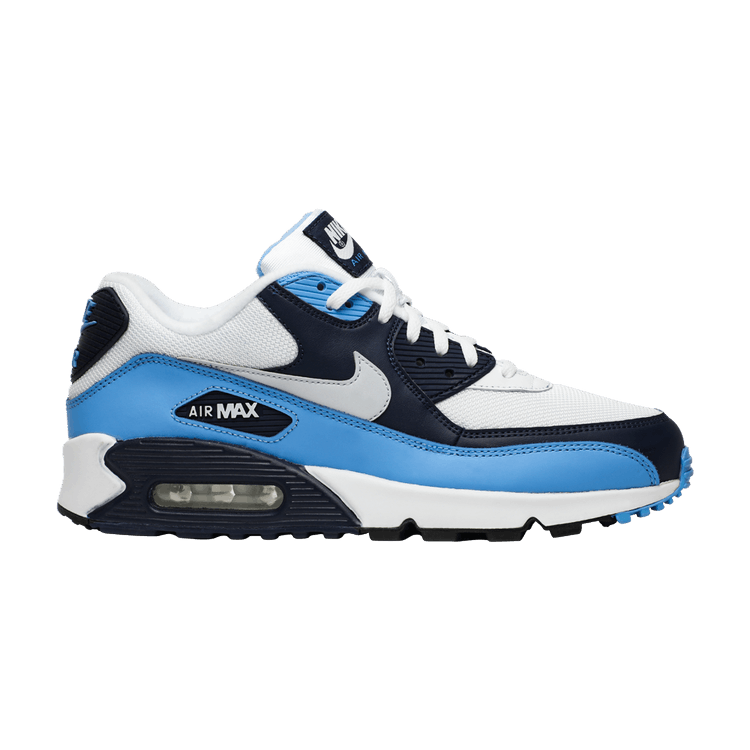 Nike Air Max 90 'UNC' — white/pure platinum-university blue-midnight navy