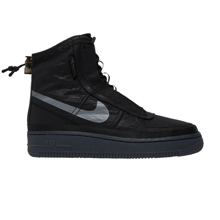 Nike Wmns Air Force 1 High Shell 'Black'
