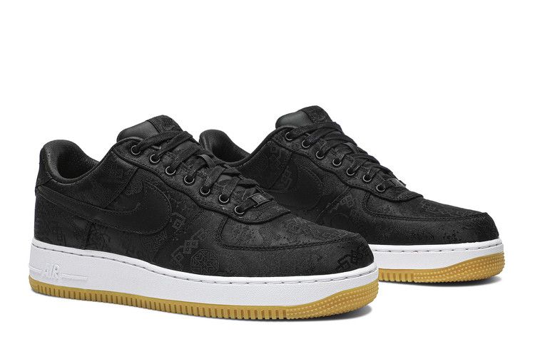 Fragment Design x CLOT x Nike Air Force 1 'Black Silk'